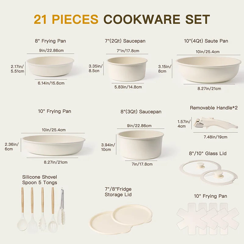 Astercook Ceramic Cookware Set