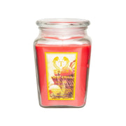 18oz aroma scented candle in elegant diamond jar gift set.18oz Aromatherapy Scented Candle Gift Set in diamond jars with single wick, featuring various fragrances for relaxation and aromatherapy.