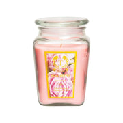 18oz diamond jar scented candle in pink with18oz Aromatherapy Scented Candle Gift Set in diamond jars with single wick, featuring various fragrances for relaxation and aromatherapy. single wick, perfect for aromatherapy and gifting.