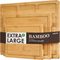 3-Piece Bamboo Kitchen Cutting Board Set