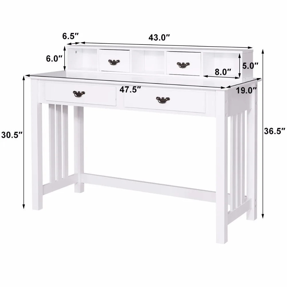 Writing Desk Mission White