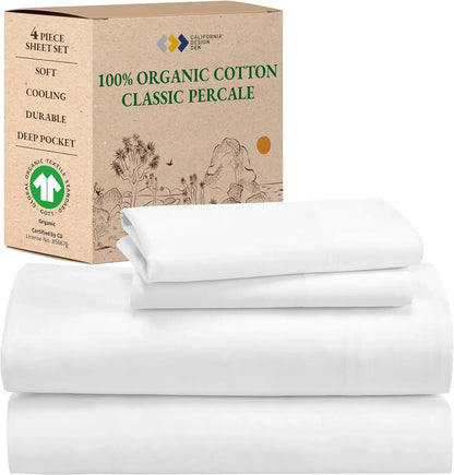 100% Organic Cotton Queen Sheet Set