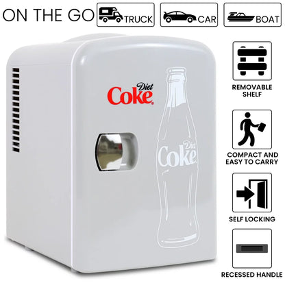 Mini Cooler Travel Compact Fridge