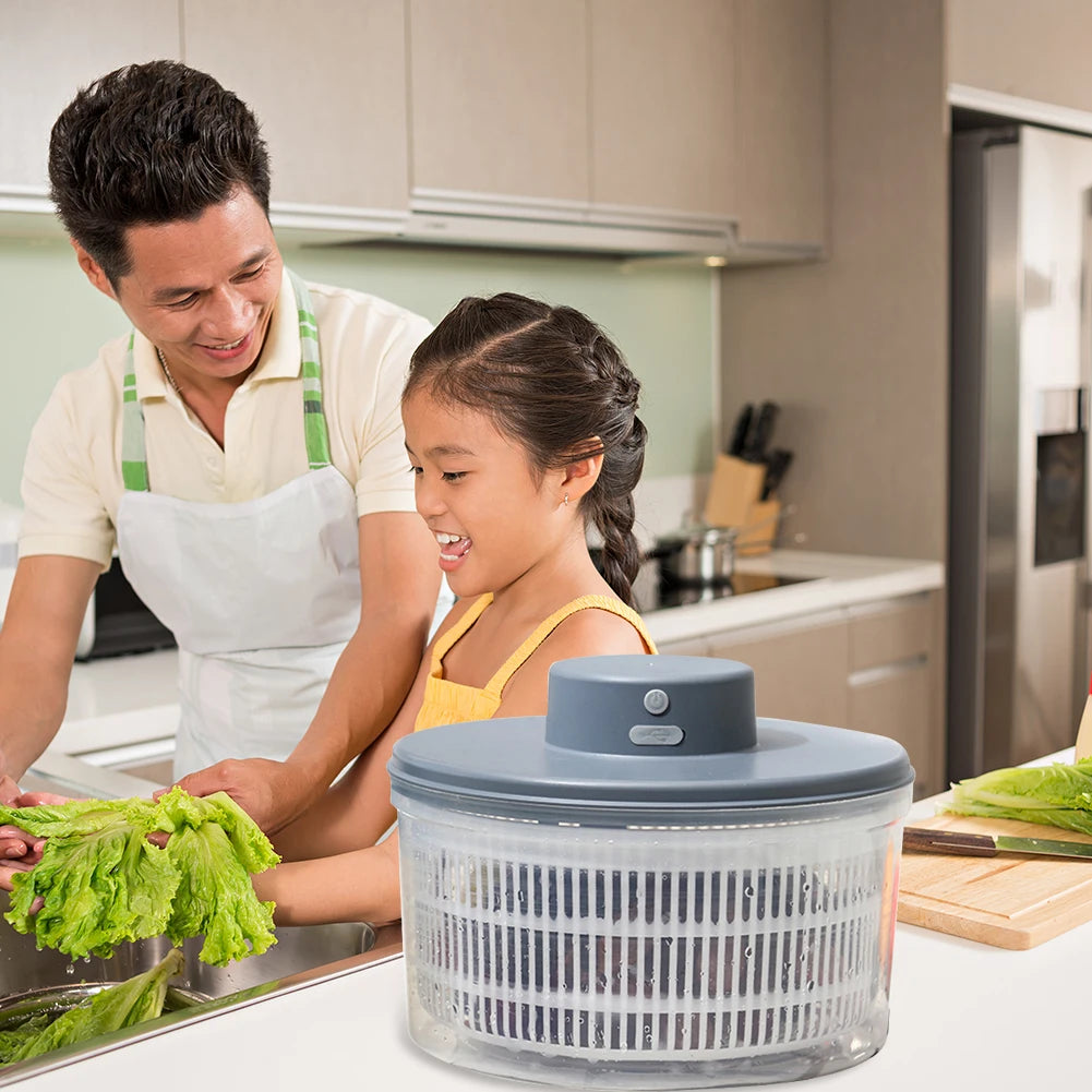 Electric Salad Spinner Leafy Vegetables