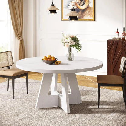 47" Round Farmhouse Dining Table