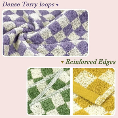 4 Pack, Hand Towel Set Cotton Kitchen