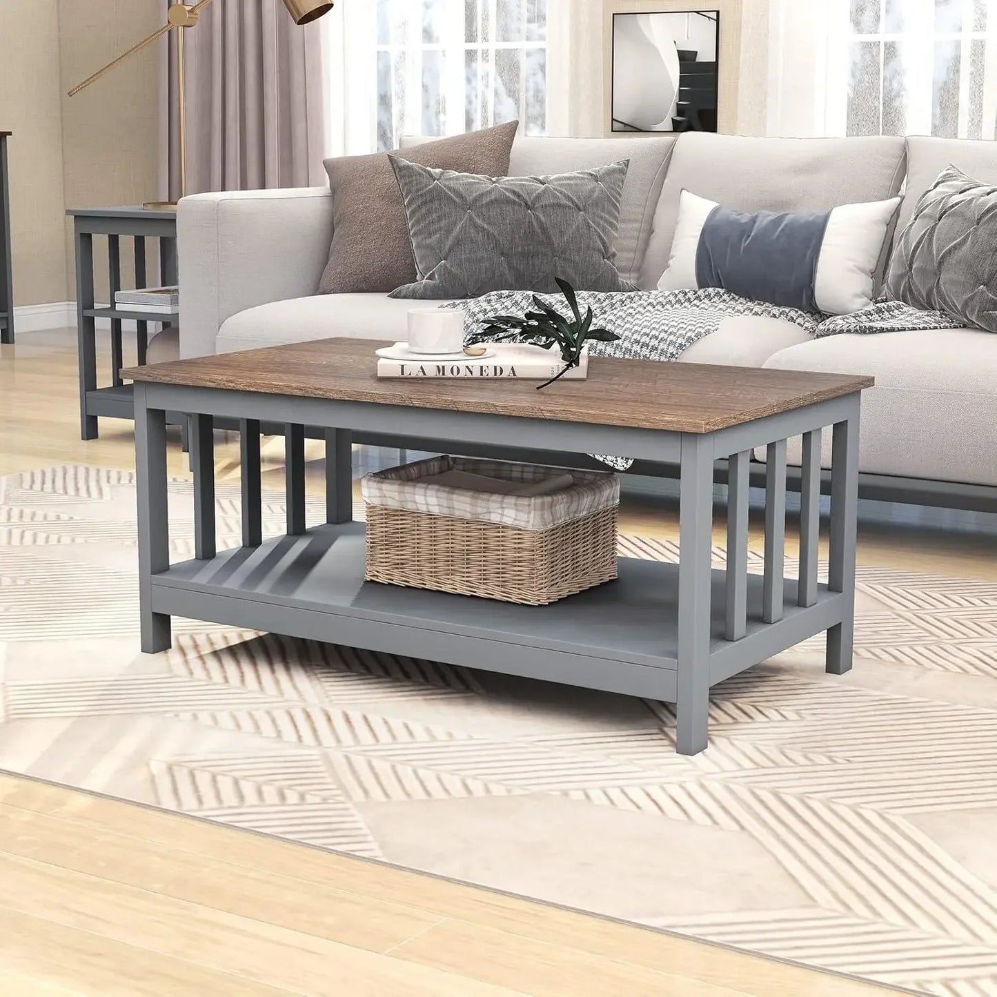 Mission Wooden Living Room Coffee Table