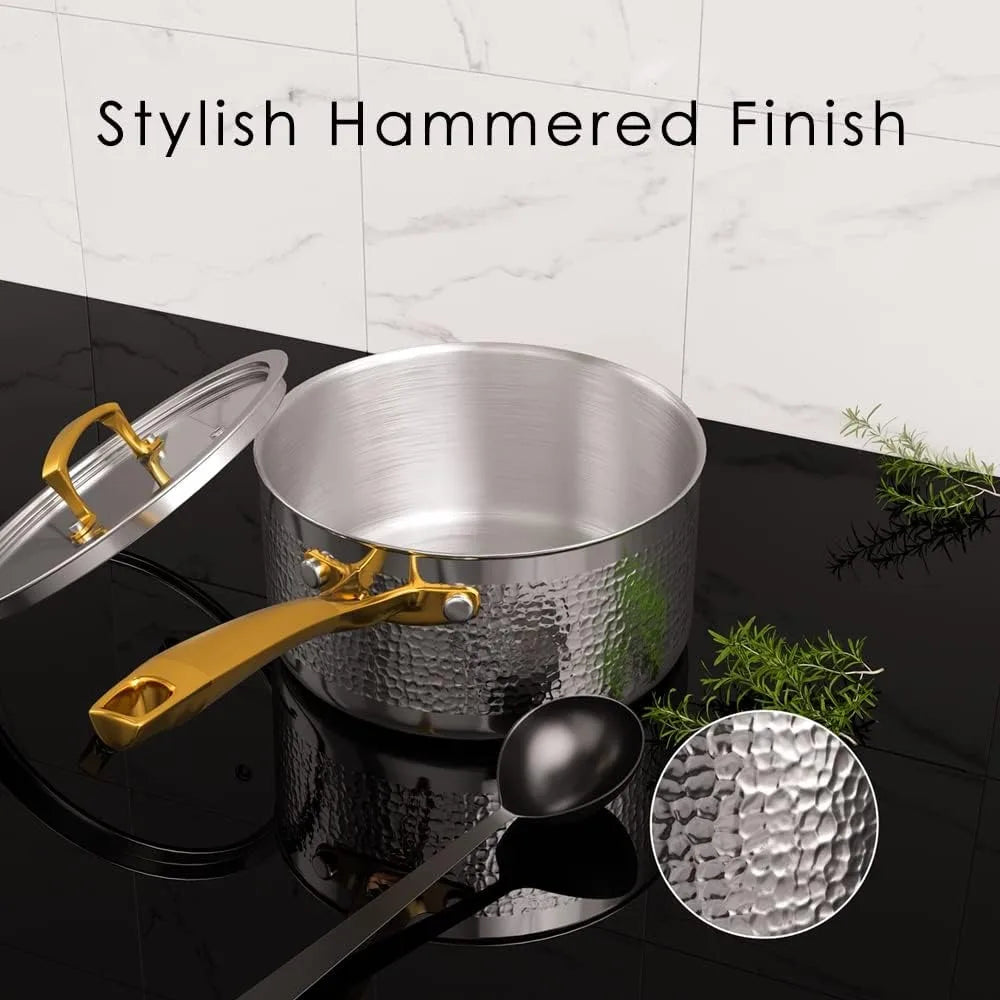 Stainless Steel Hammered Kitchen Cookware