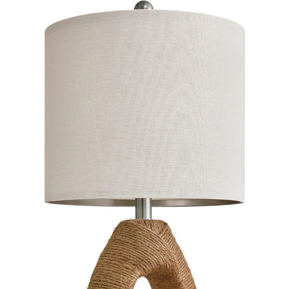 Farmhouse Rattan Table Lamp