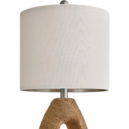 Farmhouse Rattan Table Lamp