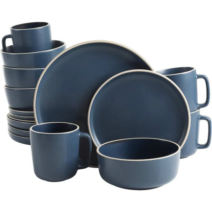 16 Piece Round Kitchen Dinnerware Set