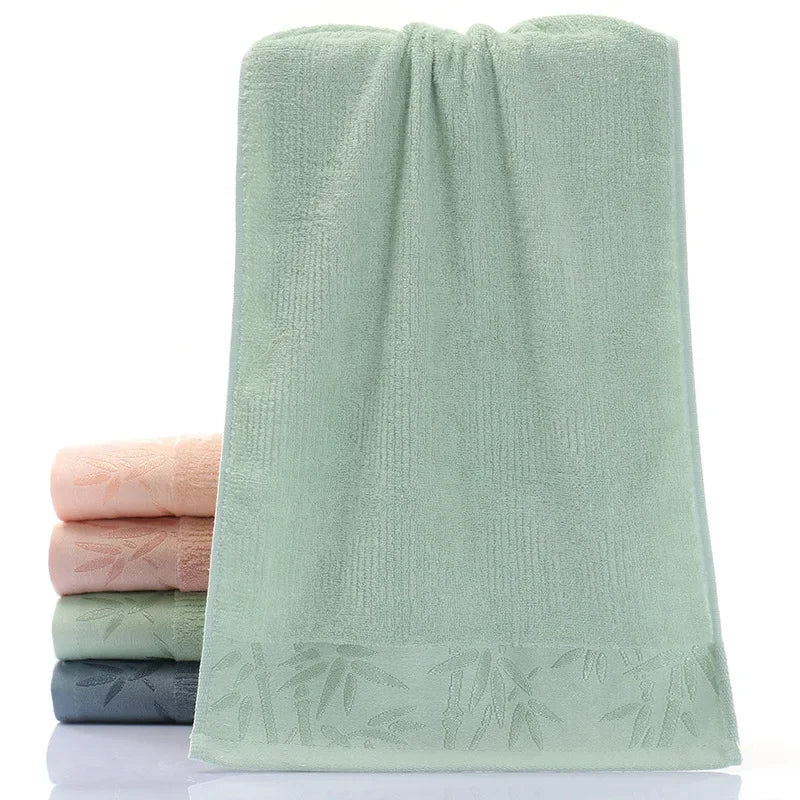 Bamboo Fiber Soft Face Towels for Bathroom