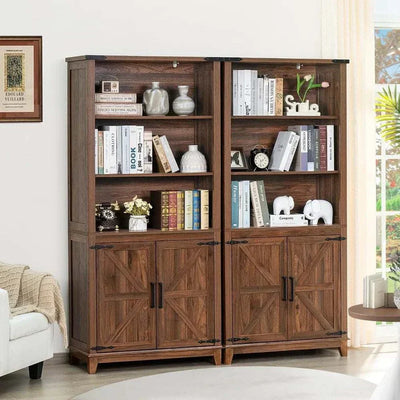 Freestanding Display Book Shelf Storage Cabinet