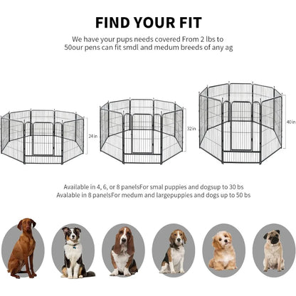 Metal Dog Fence Outdoor Pet Playpen