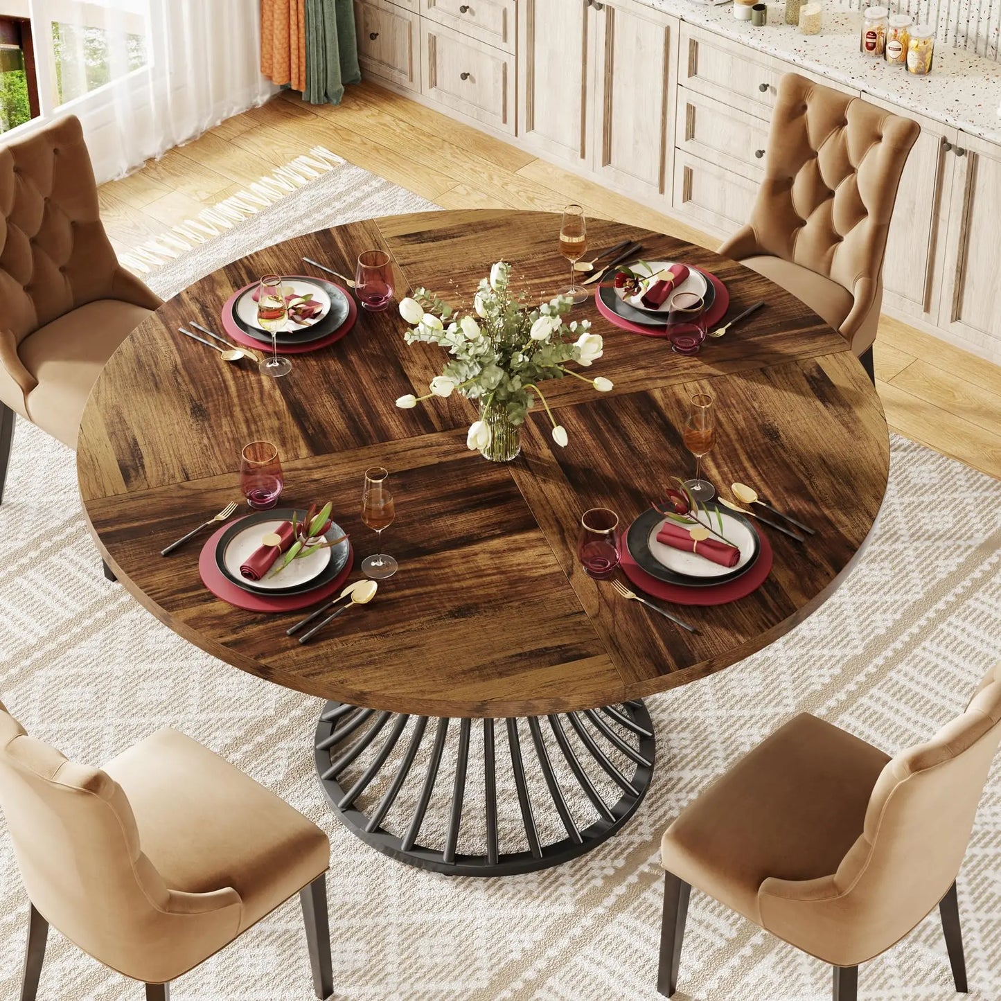 47-Inch Farmhouse Dining Room Table