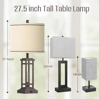 27.5" Tall Farmhouse Table Lamps