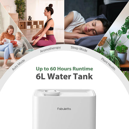 6L Cool Mist Humidifiers for Bedroom