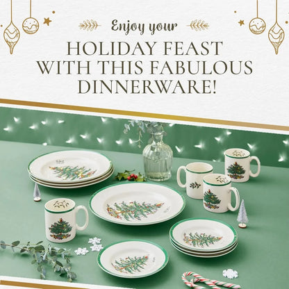 Christmas Tree 12 Piece Dinnerware Set