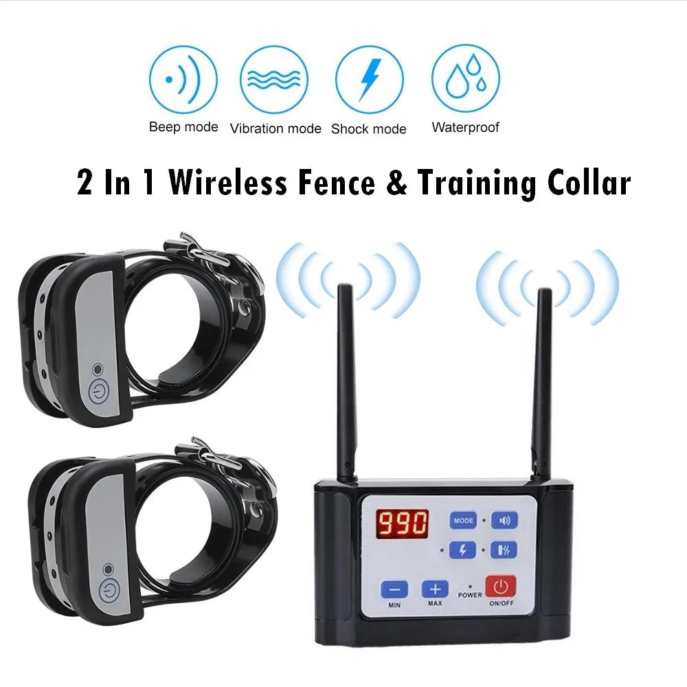 Wireless Fence Remote Training Collar