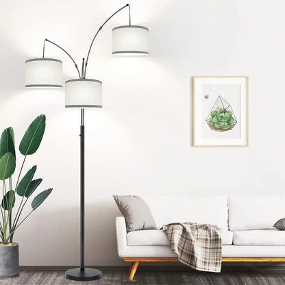 3 Lights Arc Floor Lamp