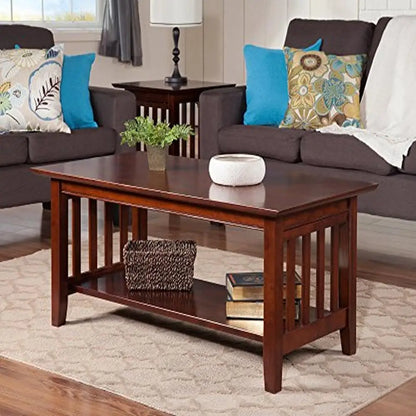 Mission Style Coffee Table Walnut