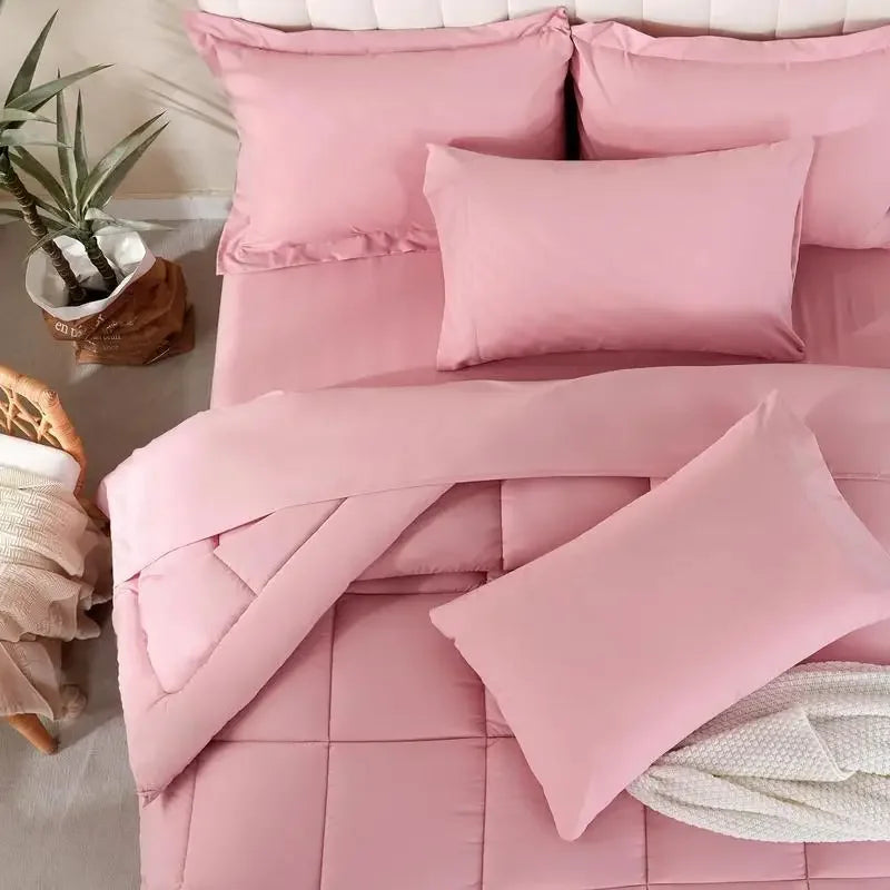 7Pcs Comforter Bedding Sets