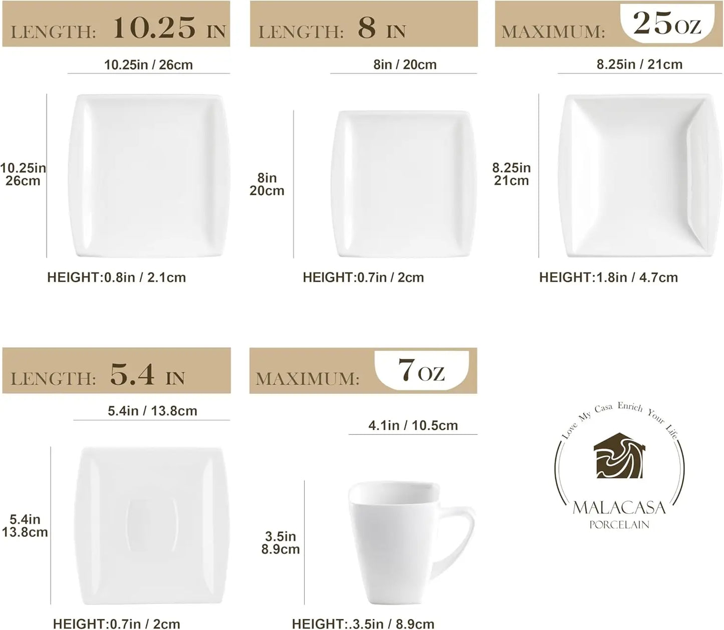 Ivory White Dinnerware Sets