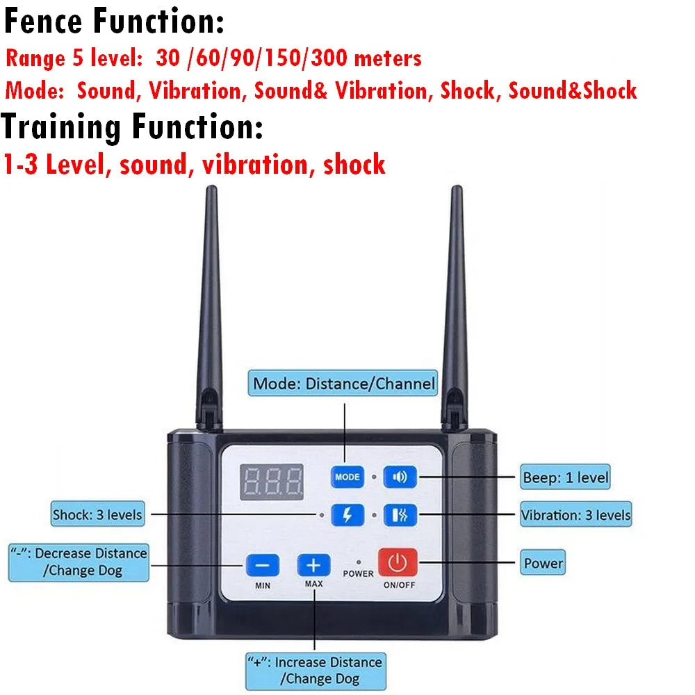 Wireless Fence Remote Training Collar