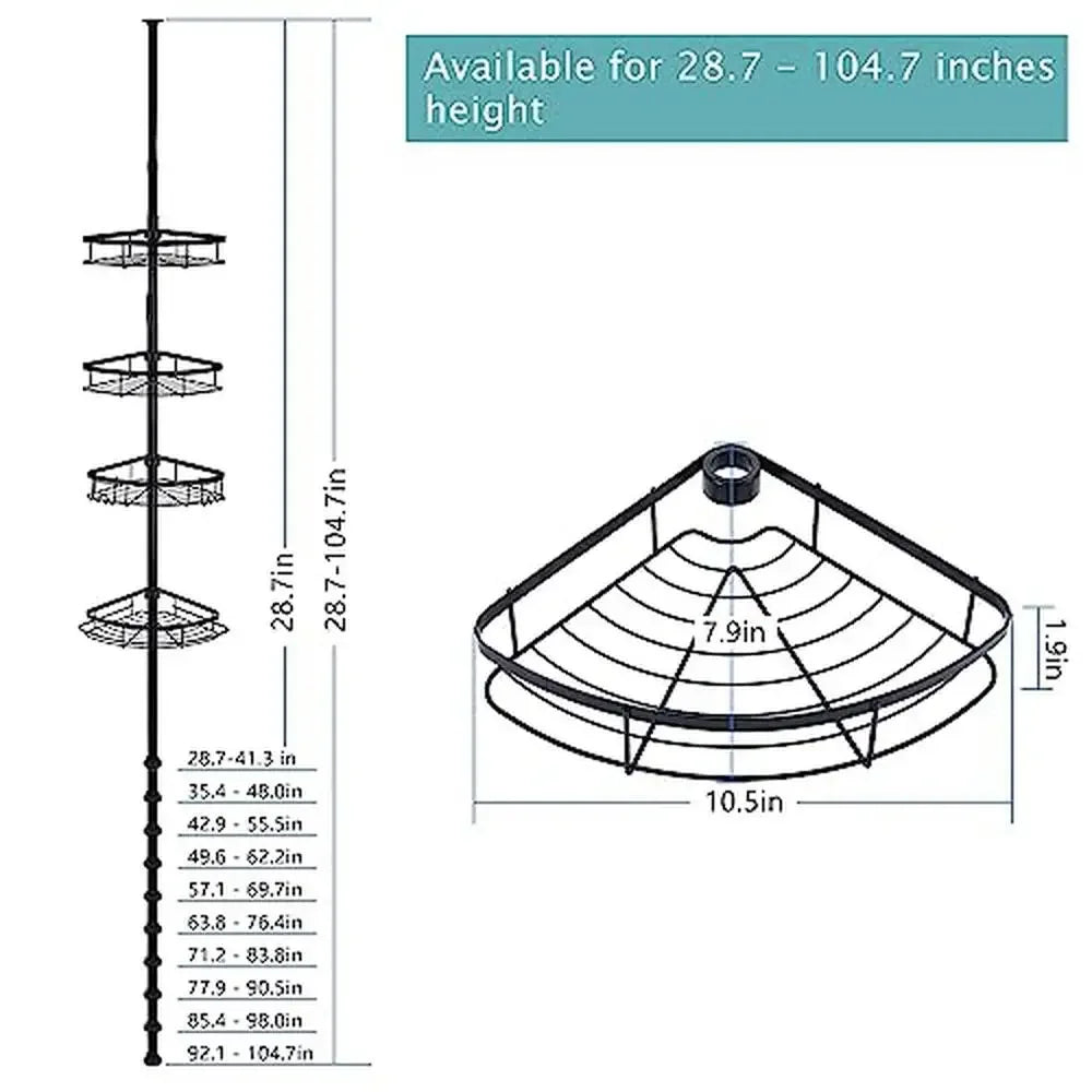 Stainless Steel Corner Shower Caddy