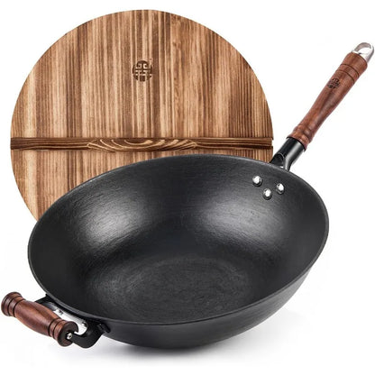 Cast Iron Wok Pan