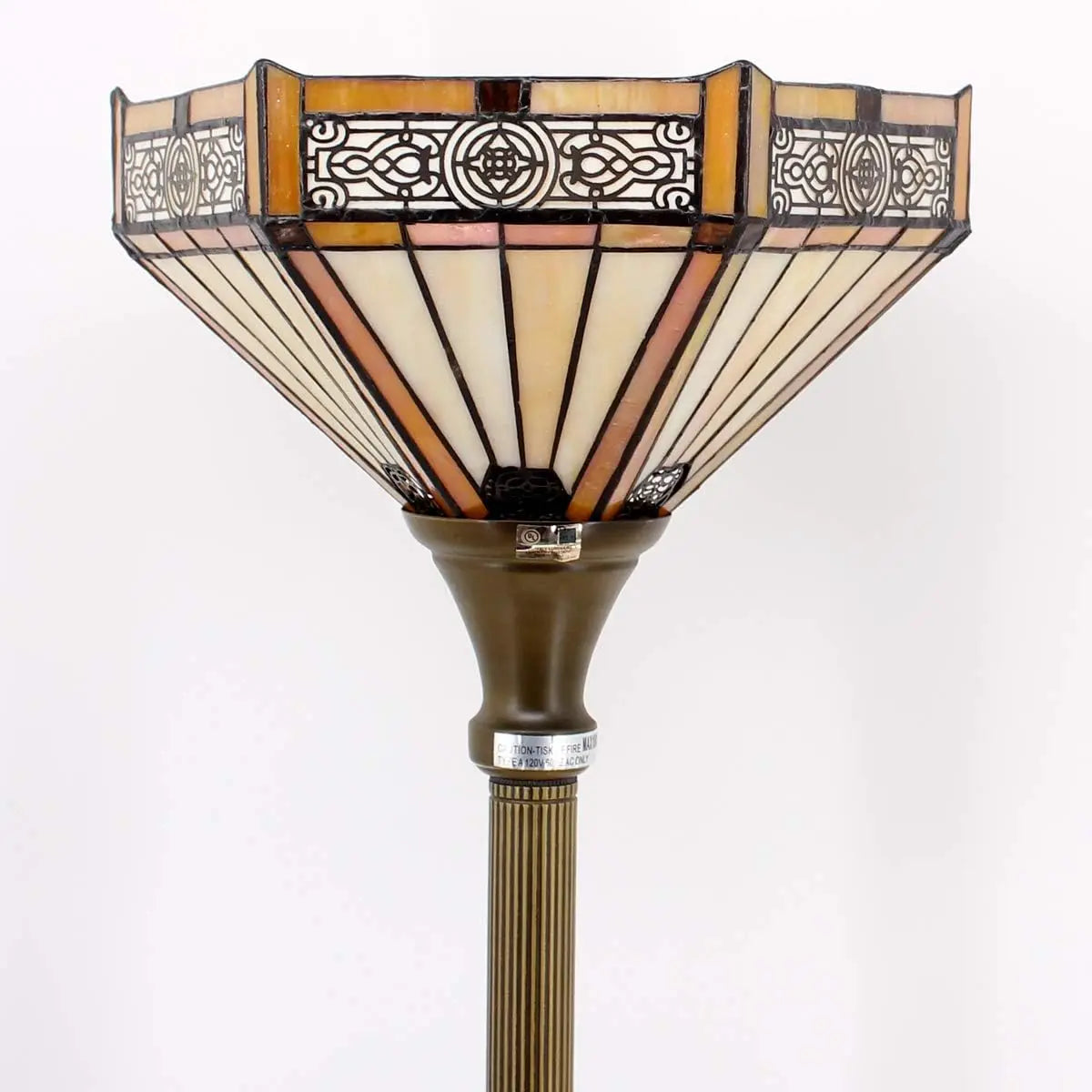 Floor Lamp Stained Glass Mission Light