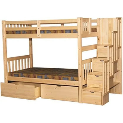 Twin Bunk Bed with Drawers