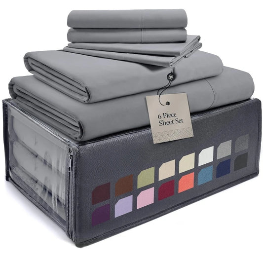 Luxury 6 Piece Sheets  Queen