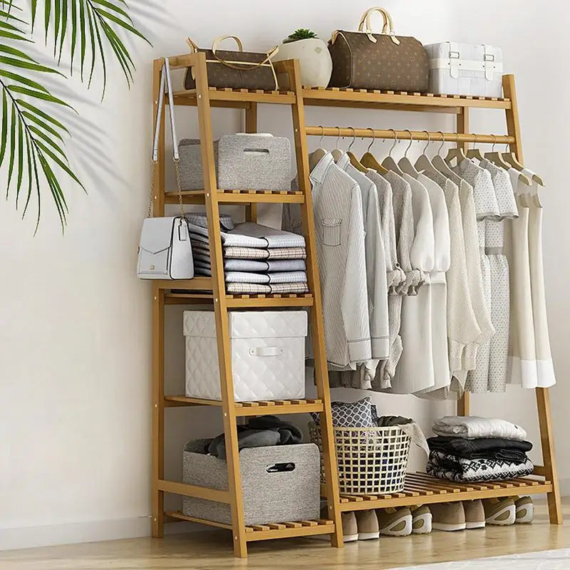 Wooden Clothing Garment Rack