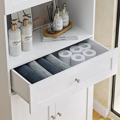 Tall Bathroom Storage Cabinets 4 Doors