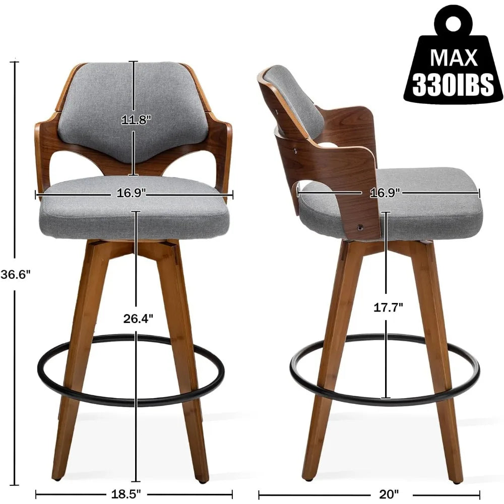 Swivel Bar Stools Set of 2