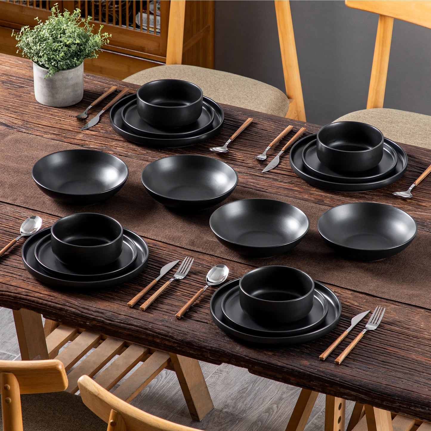 Elegant Stoneware Dinnerware Set