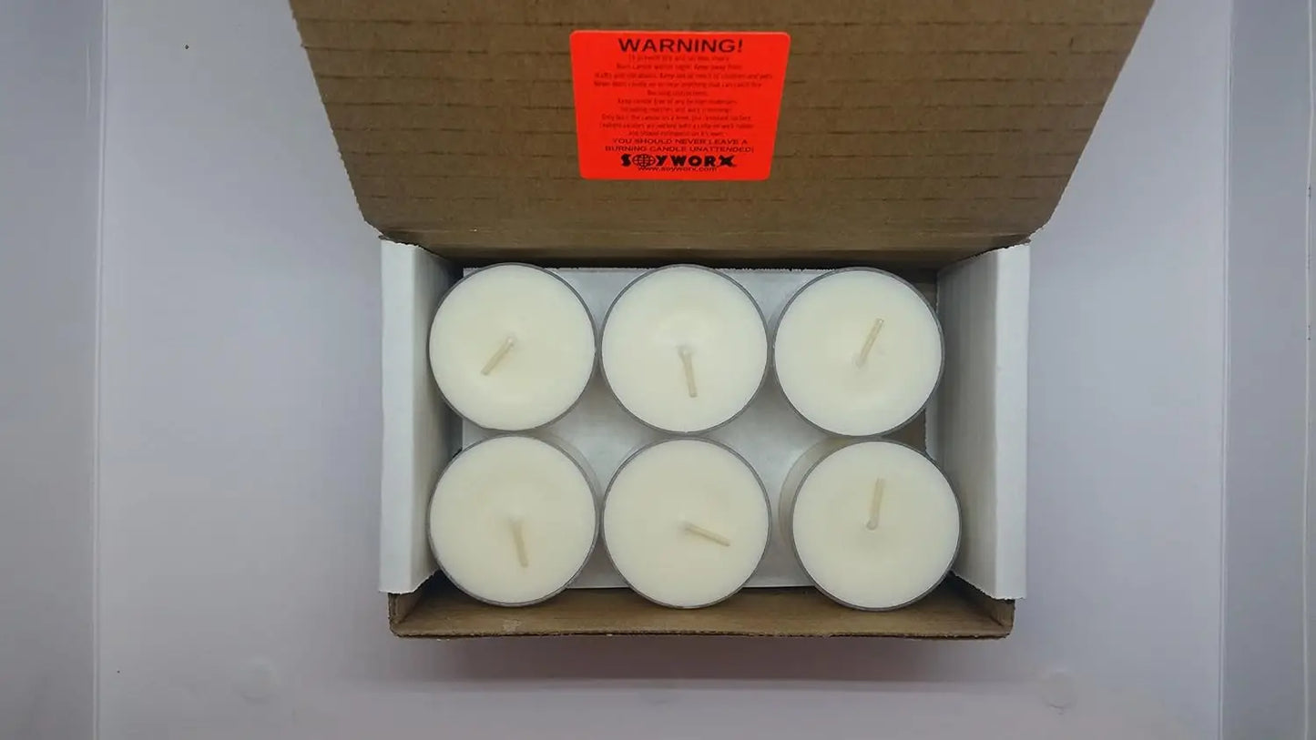 Unscented All Natural Tea Light Candles