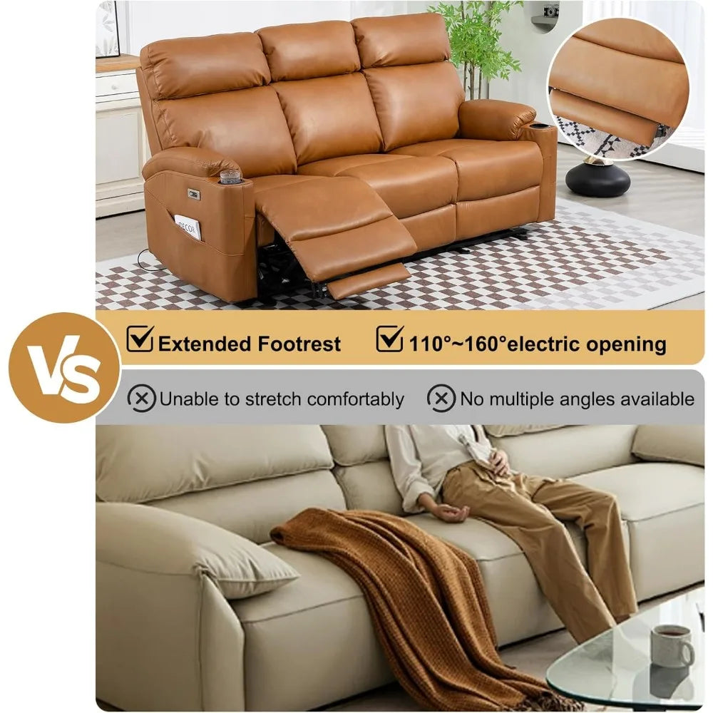 Power Reclining Couch Home Theater Seating