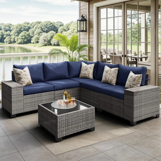 Patio Furniture Set with Coffee Table