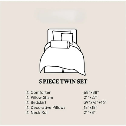 7 Piece Comforter Set, Rustic Cabin Theme