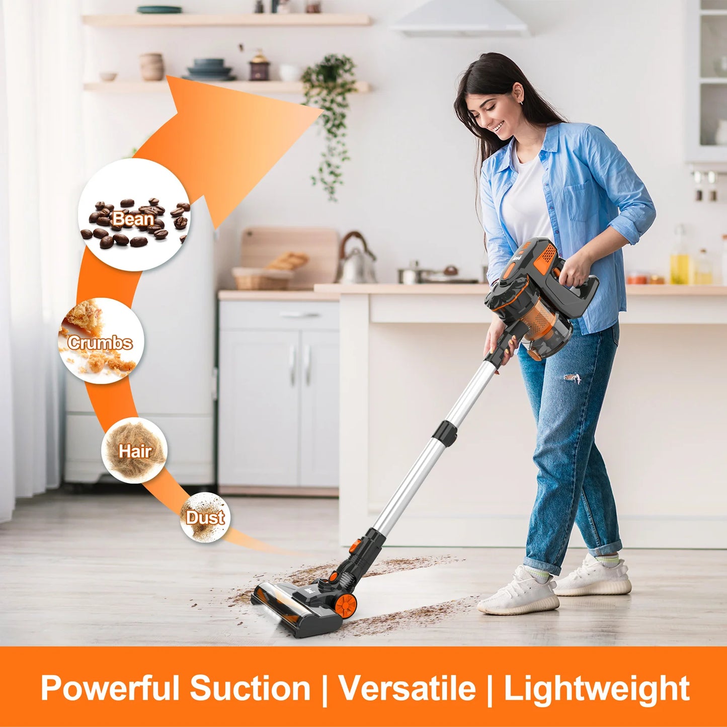 Cordless Vacuum Cleaner Powerful Brushless Motor