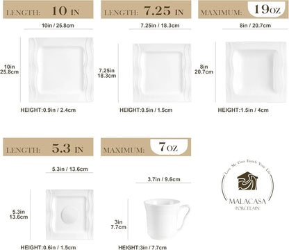 Ivory White Dinnerware Sets