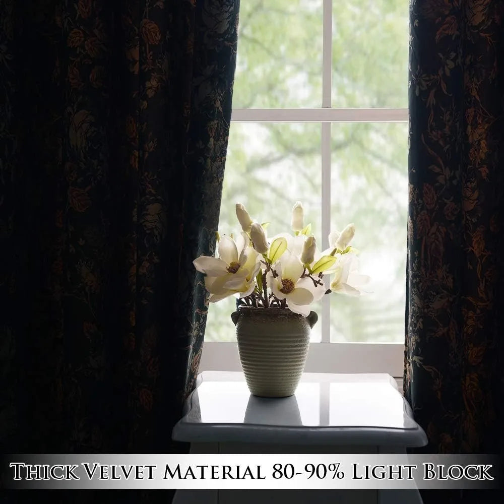 Printed Floral Design Home Drapes