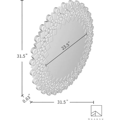 Crystal Accent Mirror  Wall Decor