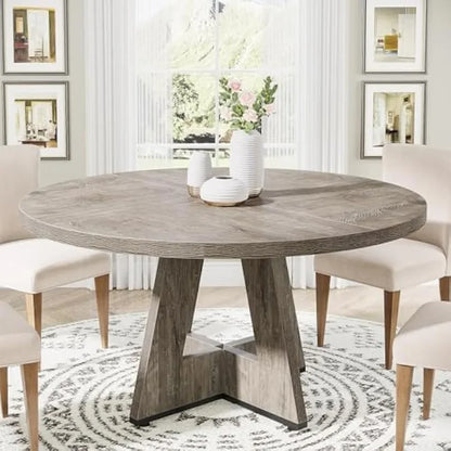 Farmhouse 47" Gray Wooden Dining Table