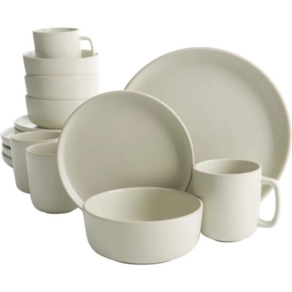 16 Piece Round Kitchen Dinnerware Set