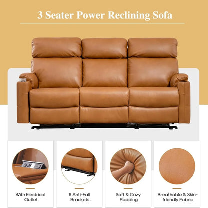 Power Reclining Couch Home Theater Seating