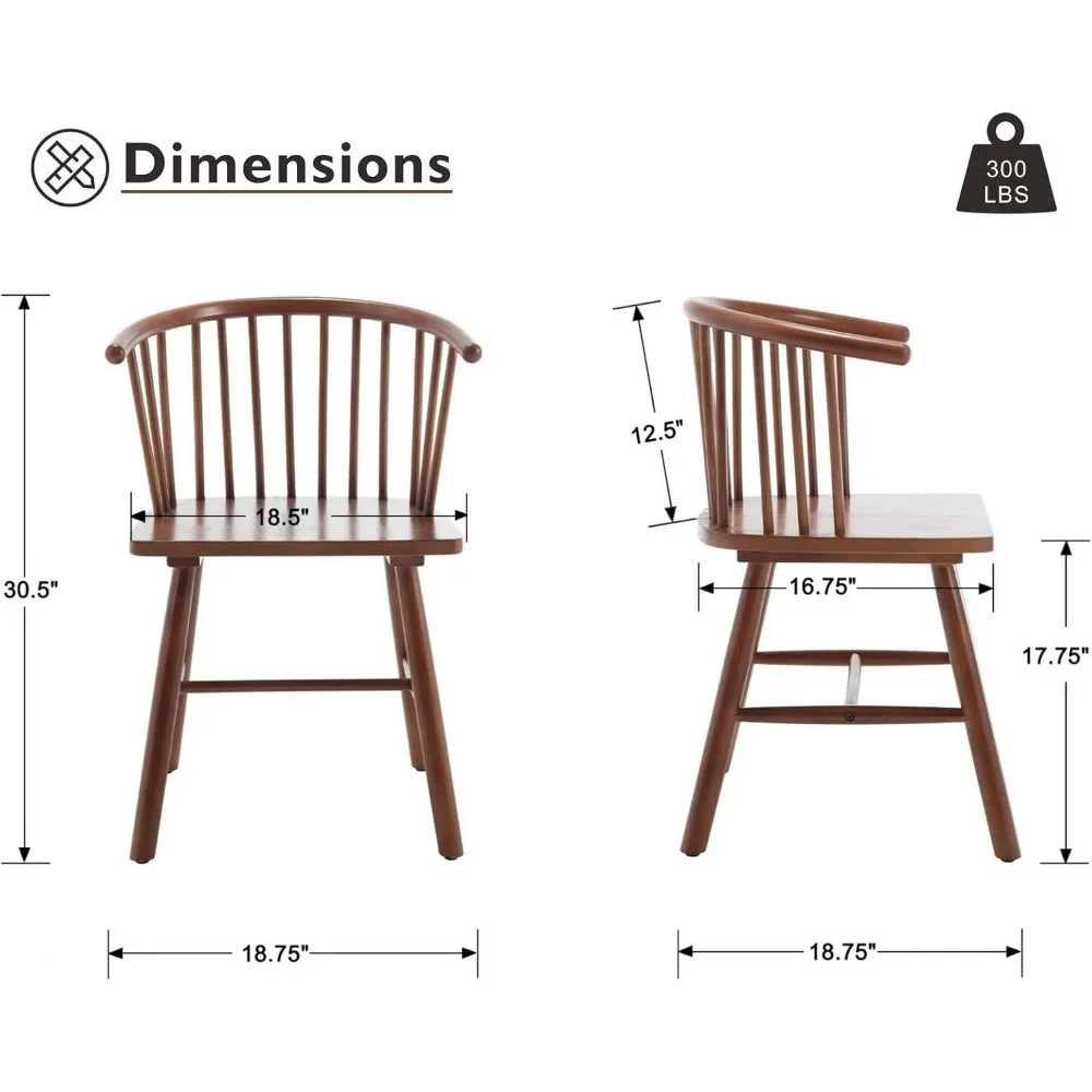 Farmhouse Spindle Back Dining Room Chairs