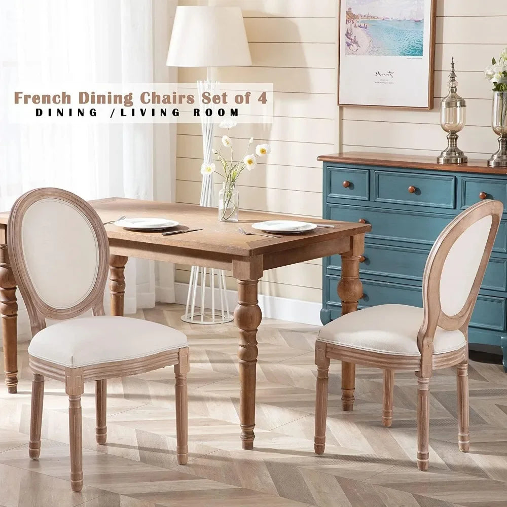 French Country Dining Chairs Set of 4